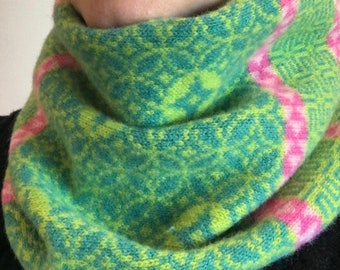 Soft Knitted 100% Merino lambswool snood, scarf, neck warmer in a choice of colours