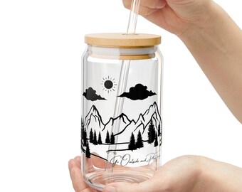 Sipper Glass, Go outside and Play today 16oz size