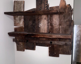 Reclaimed Wood Vintage Coat Rack