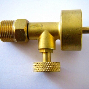 Jewelers Little Torch Disposable Propane Tank Valve, Threads Convert to CGA 200 Regulator