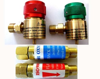 Jewelers Little Torch Regulators & Arrestors, Fits disposable propane and oxygen canisters, Smith TYPE
