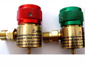 Jewelers Little Torch Regulators. Fits disposable propane and oxygen canisters, Smith TYPE