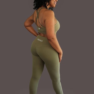 Onyx Legging -Olive - Ravici Athletica