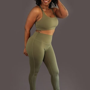 Onyx Legging -Olive - Ravici Athletica