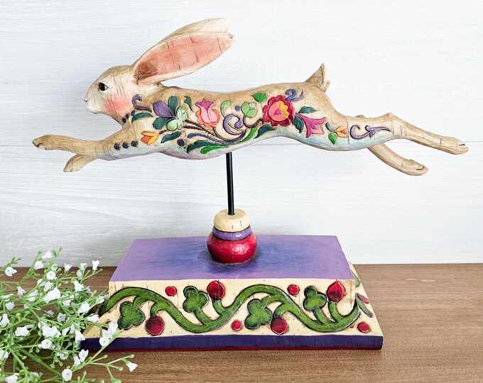 Jim Shore Heartwood Creek 2004 Countryside Beauty Bunny, Large Rabbit ...