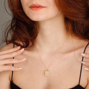 14K Gold Minimalist Female Body Necklace: Feminist Self-Love Jewelry