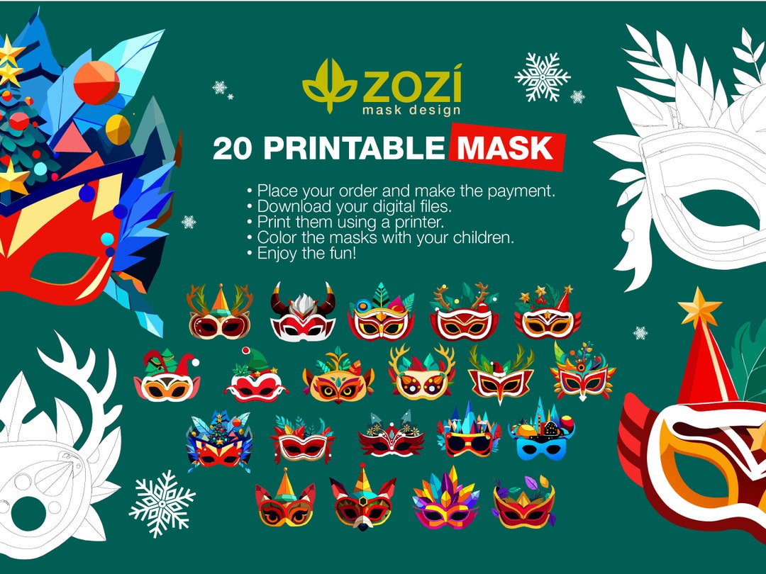 Printable Editable Colourable Christmas Themed Kid's - Etsy