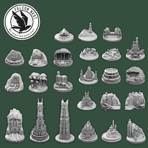 War Of The Ring Full Set - complete game collectible board strategy set miniatures 3d print model resin board game