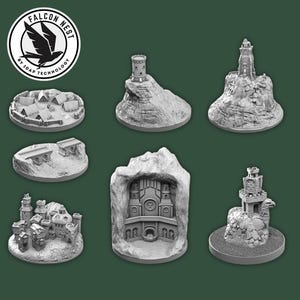 Battle Of Five Armies Set - epic battle conflict armies strategy terrain expansion 3d print model resin board game