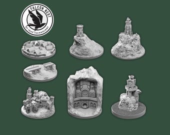 Battle Of Five Armies Set - epic battle conflict armies strategy terrain expansion 3d print model resin board game
