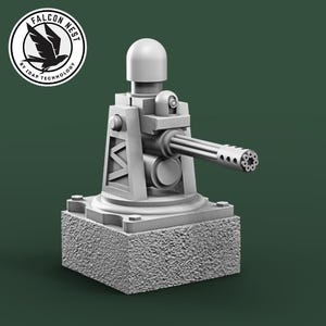 Auto-Turret – grüne Miniaturen Real Edge Cyberpunk-Modelle Shadowrun RPG Post-Apo Infinity Gaming-Kampfsystem Gaslands 20 mm 28 mm 32 mm