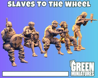 Slaves to the Wheel - green miniatures military scales feminine models women diorama modeling gaming hobby 1/30 1/35 1/48 1/56 1/72