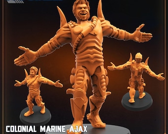 Colonial Marine Ajax Power Suit Pilot 2 Hoogwaardige SciFi Miniatuur Tactische Hars Wargaming Verzamelaar Tafelblad Diorama's Strategie