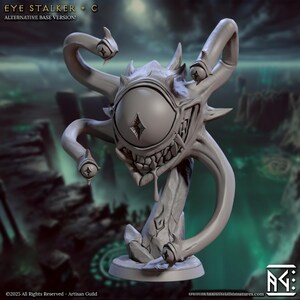 Eye Stalker C v1 - High-Detail Fantasy Miniature for Strategy Games and Dioramas: 3D Printed Resin Model for RPG Fans and Collectors