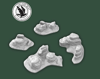 Mountains to Western Legends - resin casting - custom board games tabletop games accessories addition token 3D adventure gift idea