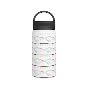Leicester Tigers Welford Road-stalen waterfles, handvatdeksel