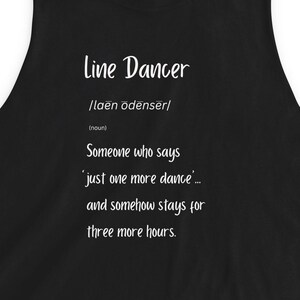 Camiseta con definición de bailarín de línea / Camiseta divertida de baile en línea / Regalo de baile country