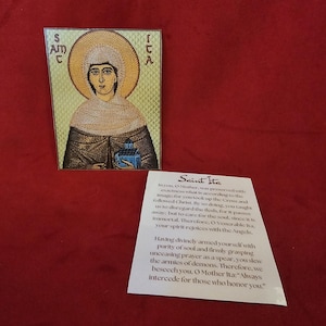 Saint Ita Laminated Orthodox Prayer Reflection Card