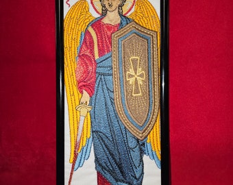 5x12 Archangel Michael Embroidered Orthodox Icon