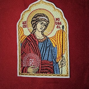 Erzengel Michael Taschenikone 2.75x4.5 Zoll