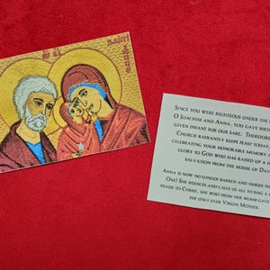 Immagine di preghiera ortodossa dei Santi Gioacchino e Anna
