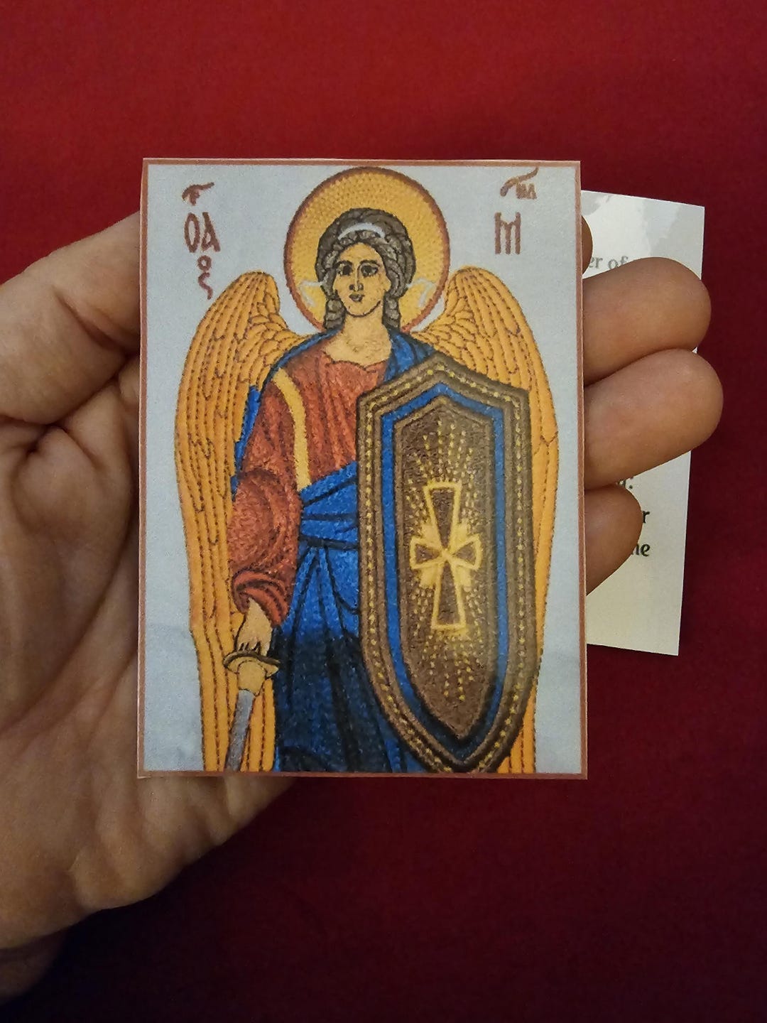 Saint Michael the Archangel Laminated Orthodox Prayer Card - Etsy Australia