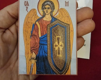 Saint Michael The Archangel Laminated Orthodox Prayer Card