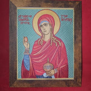 8x10 Saint Mary Magdalene Embroidered Orthodox Icon