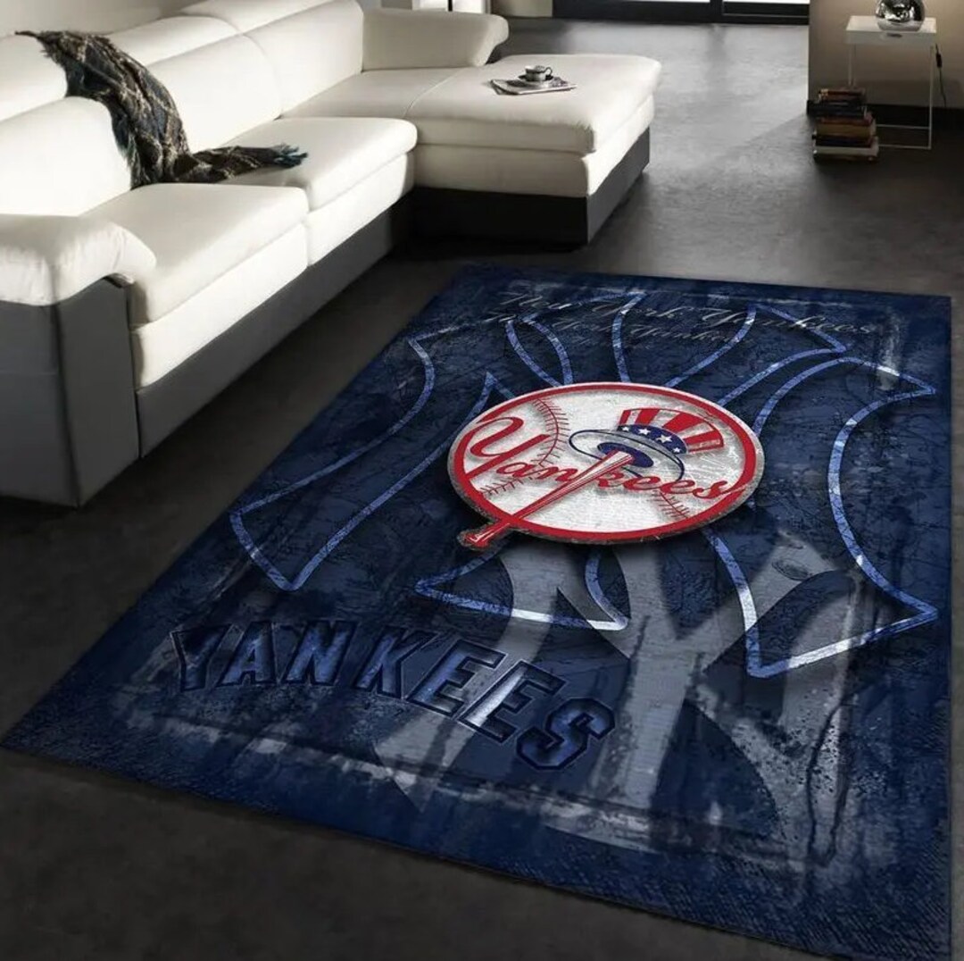 New York Yankees Mlb Baseball Area Rug Baseball Rug Regtangle Carpet