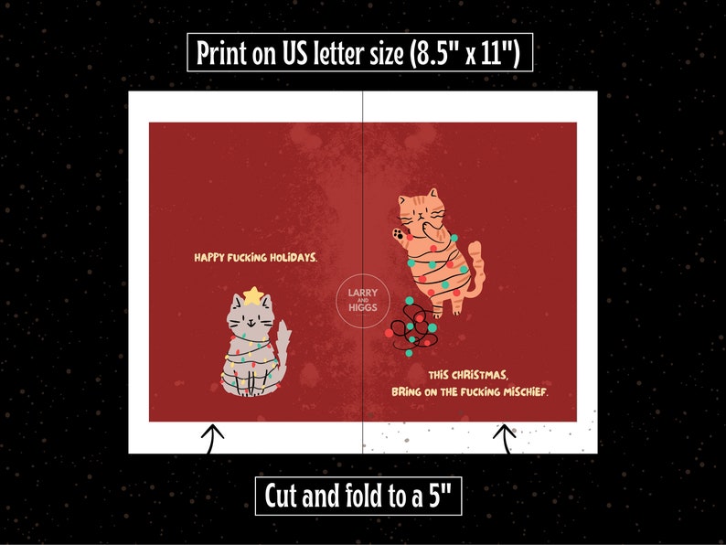 12 Inappropriate Christmas Cards Pack Printable, Inappropriate ...