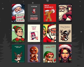 Pop Culture Printable Card Funny Christmas Cards - Etsy