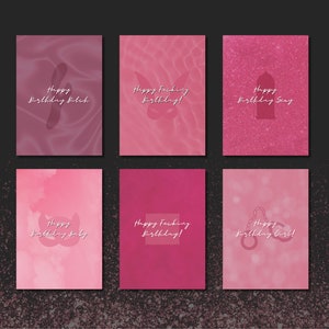 Lot de 12 cartes d'anniversaire inappropriées | Imprimable, carte d'anniversaire inappropriée, carte d'anniversaire impoli, carte d'anniversaire coquine, anniversaire drôle
