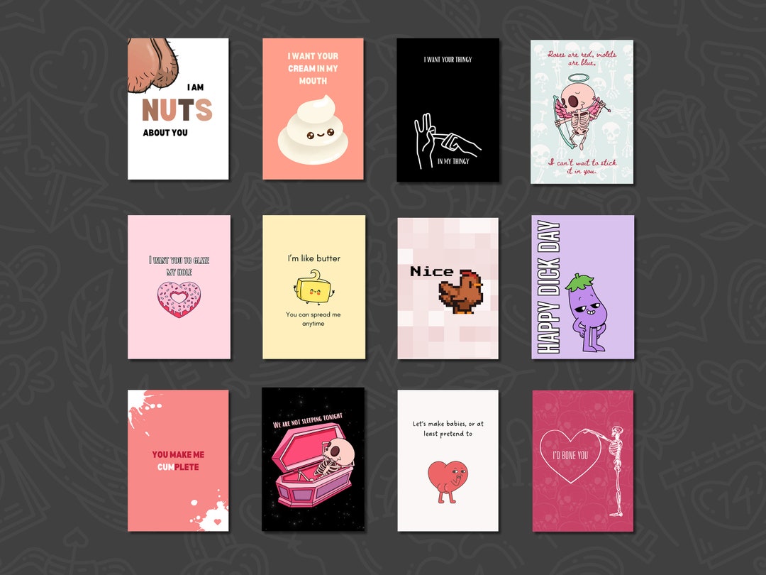 12 Inappropriate Valentines Card Bundle Printable, Inappropriate ...