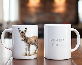 Darcey (Baby Donkey) White 11oz Ceramic Mug