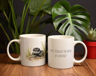 Susie (Baby Grass Snake) White 11oz Ceramic Mug