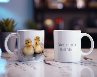 Daisy & Dexter (Baby Entchen) Weiße 11oz Keramiktasse