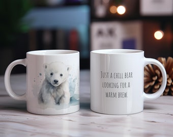 Paige (Baby Polar Bear) White 11oz Ceramic Mug