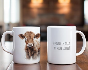 Connie (Baby Cow) White 11oz Ceramic Mug