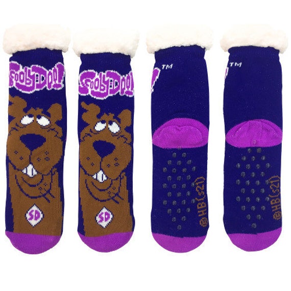 Scooby Doo Purple Sherpa Socks