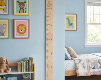 Personalized Wooden Growth Chart | Baltic Birch Kids Height Ruler