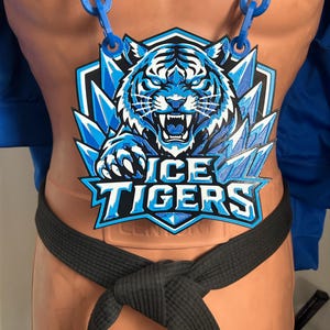 Player of the Game Chain | Custom MVP Hype Chain Necklace | 3D Printed Team Logo Award | Hockey Football Basketball | Made in Canada