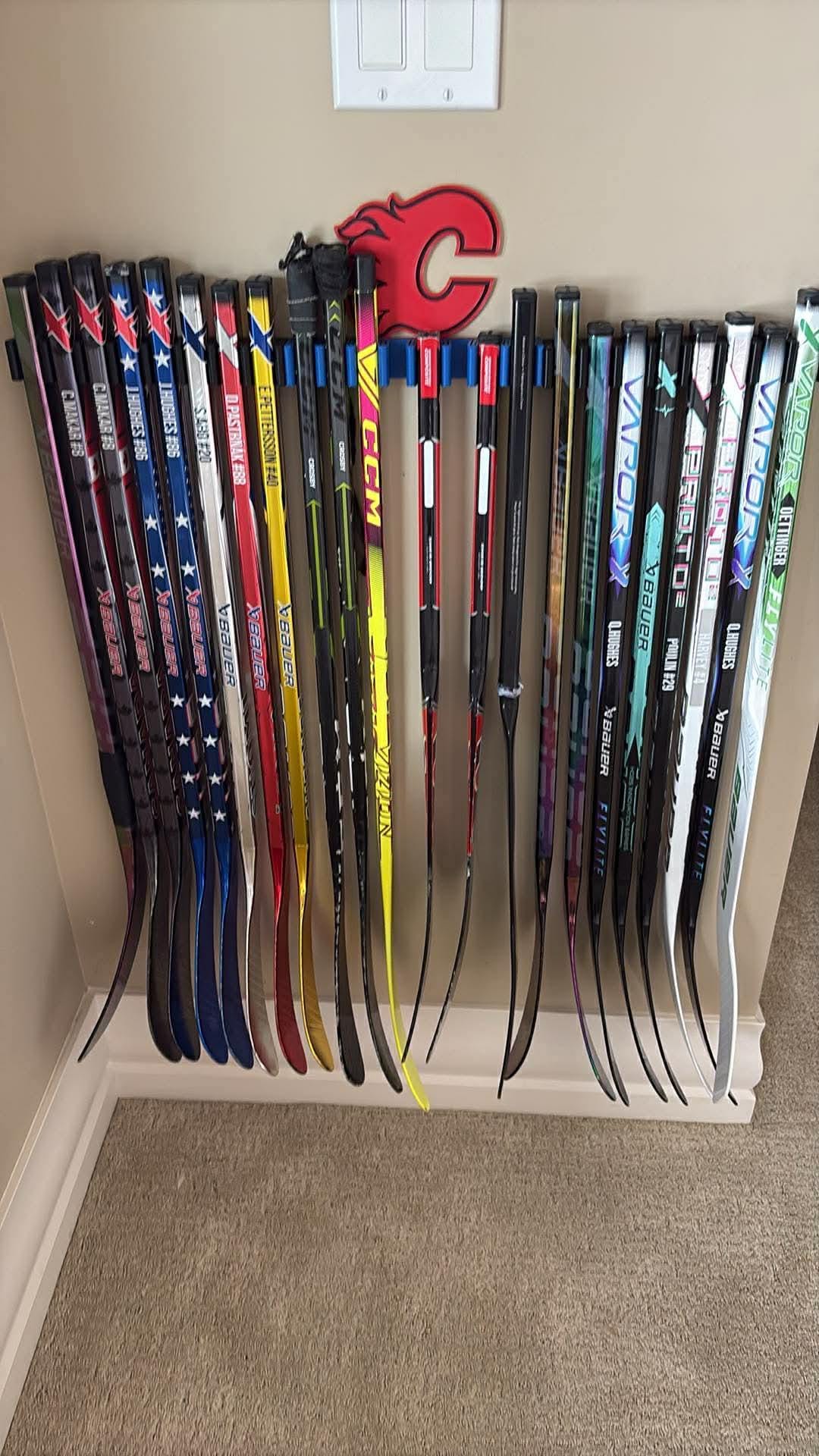 Hockey Sticks Display Rack Holder for Bauer Mystery Minis 2026 – Multi ...