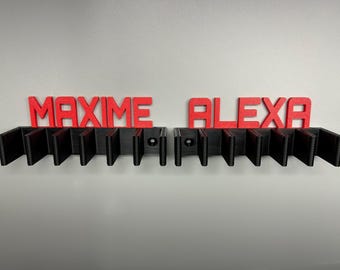 2 Pack- Personalized 6 Hockey stick Holder, Wall-Mount Organizer sports gear