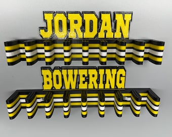 Personalized Bauer Mystery Minis Display 8 Sticks– Wall Mount Hockey Mini Stick Holder