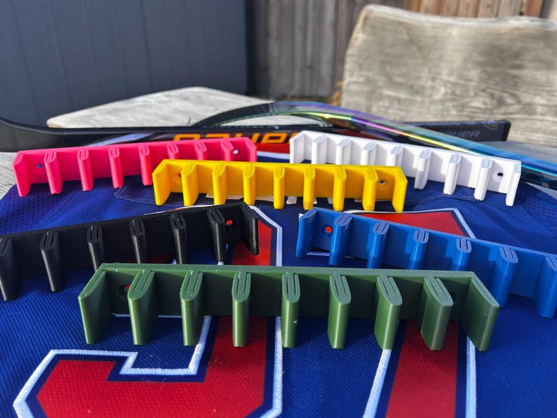 Bauer Mystery Minis Holder | Wall Display Rack for 8 Mini Hockey Sticks ...