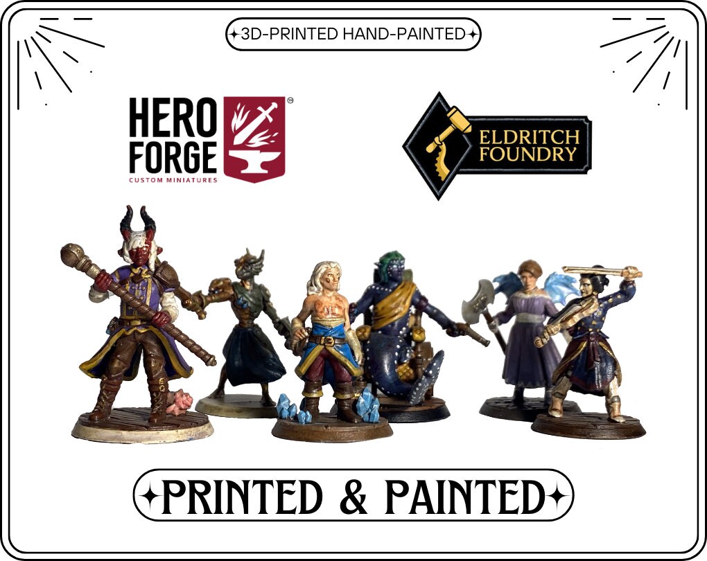 RPG Miniature STL Printed & Painted