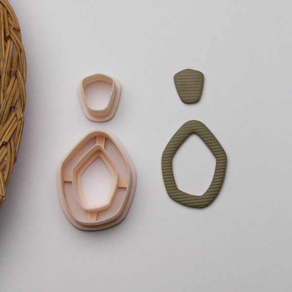 Organic Drop Polymer Clay Cutters