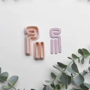 Abstract W Polymer Clay Cutter