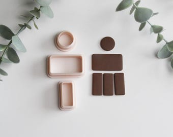 Set base da 18 pezzi per stampi in pasta polimerica