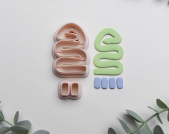 Abstract 8 Polymer Clay Cutter Set